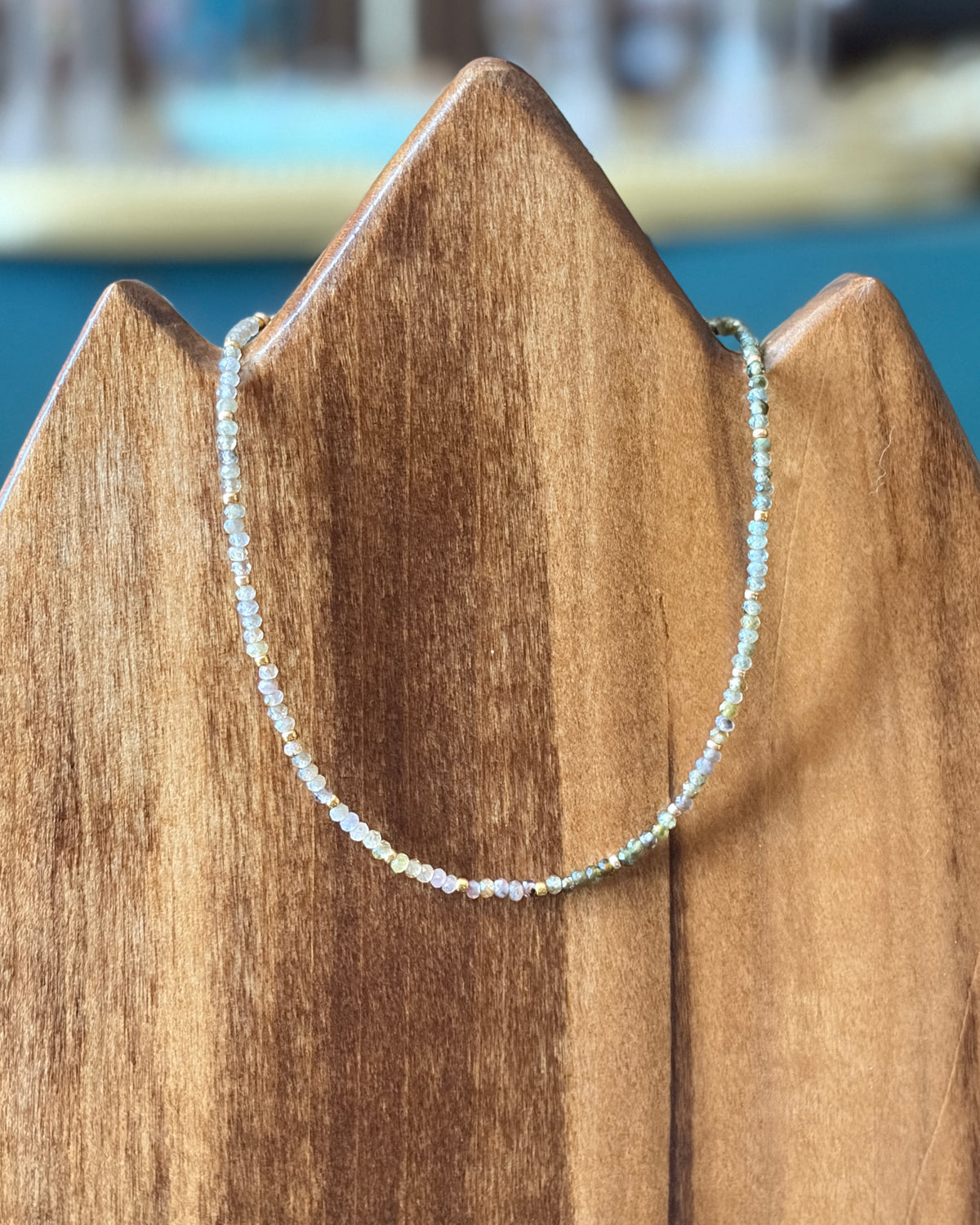 Grounded Earth | Beaded Gemstone Anklet | Assorted Tourmaline | 14k Gold-Filled