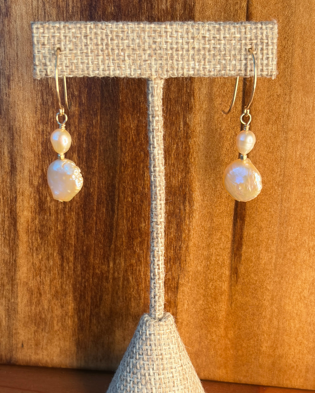 Princess Pink | Dangle Earrings | Petal Pink Freshwater Pearls | 14k Gold-Filled