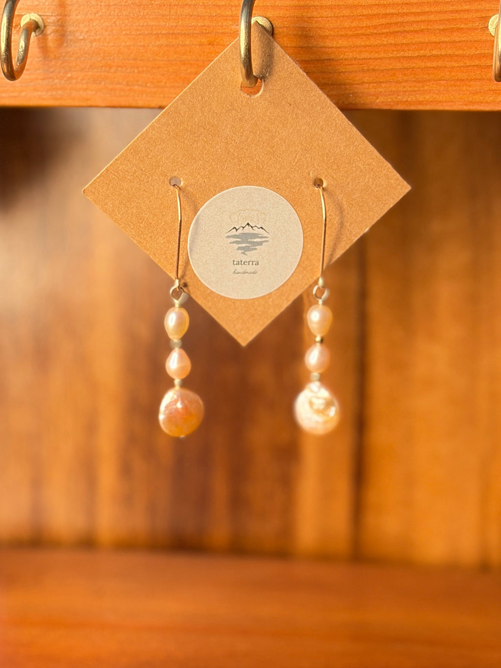 Bridal Blush | Dangle Earrings | Petal Pink Freshwater Pearls | 14k Gold-Filled