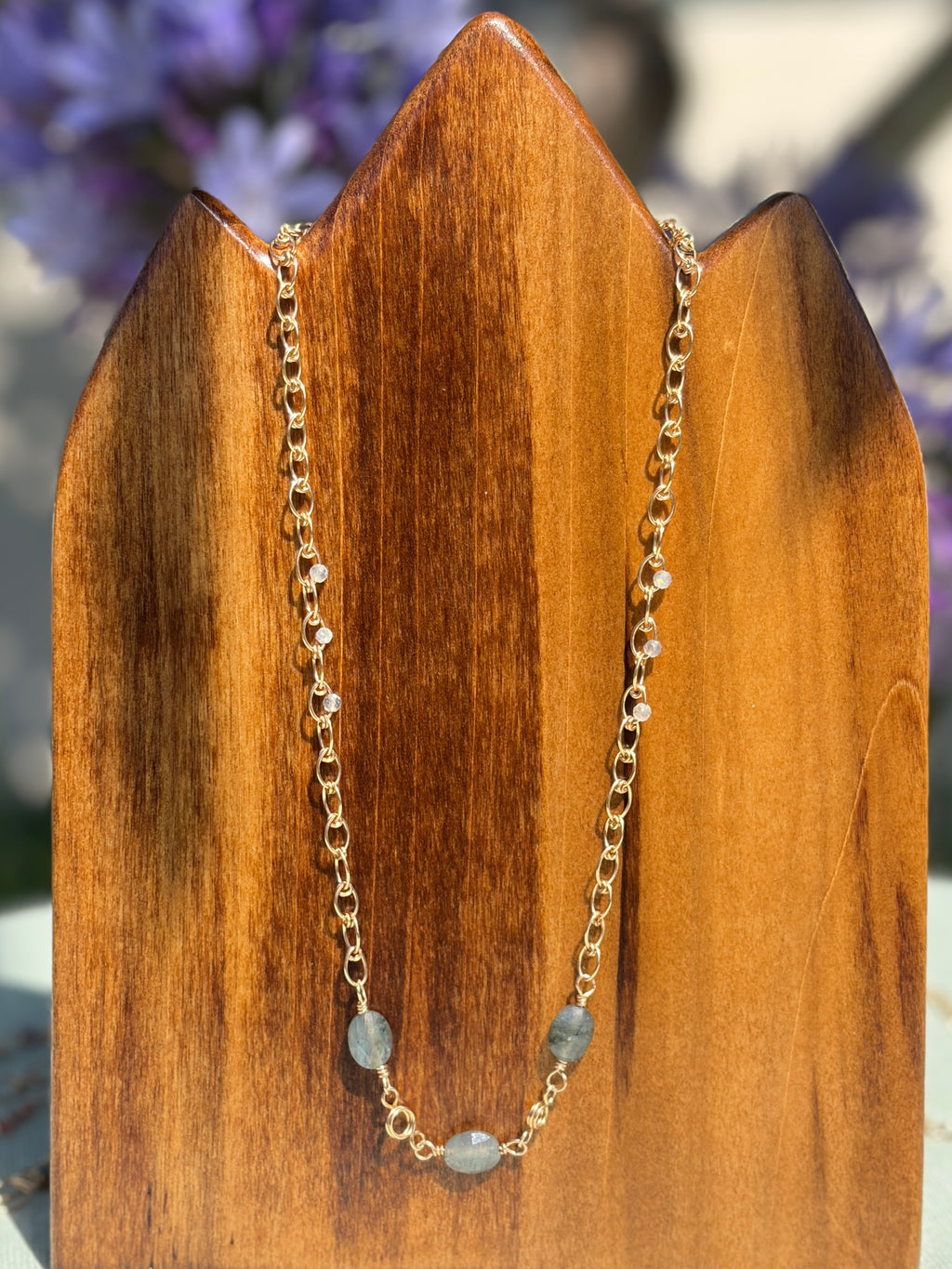 Transformation | Handmade Chain Necklace | Labradorite | 14k Gold-Filled