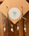 Love Notes | Dangle Earrings | Freshwater Pearls | 14k Gold-Filled