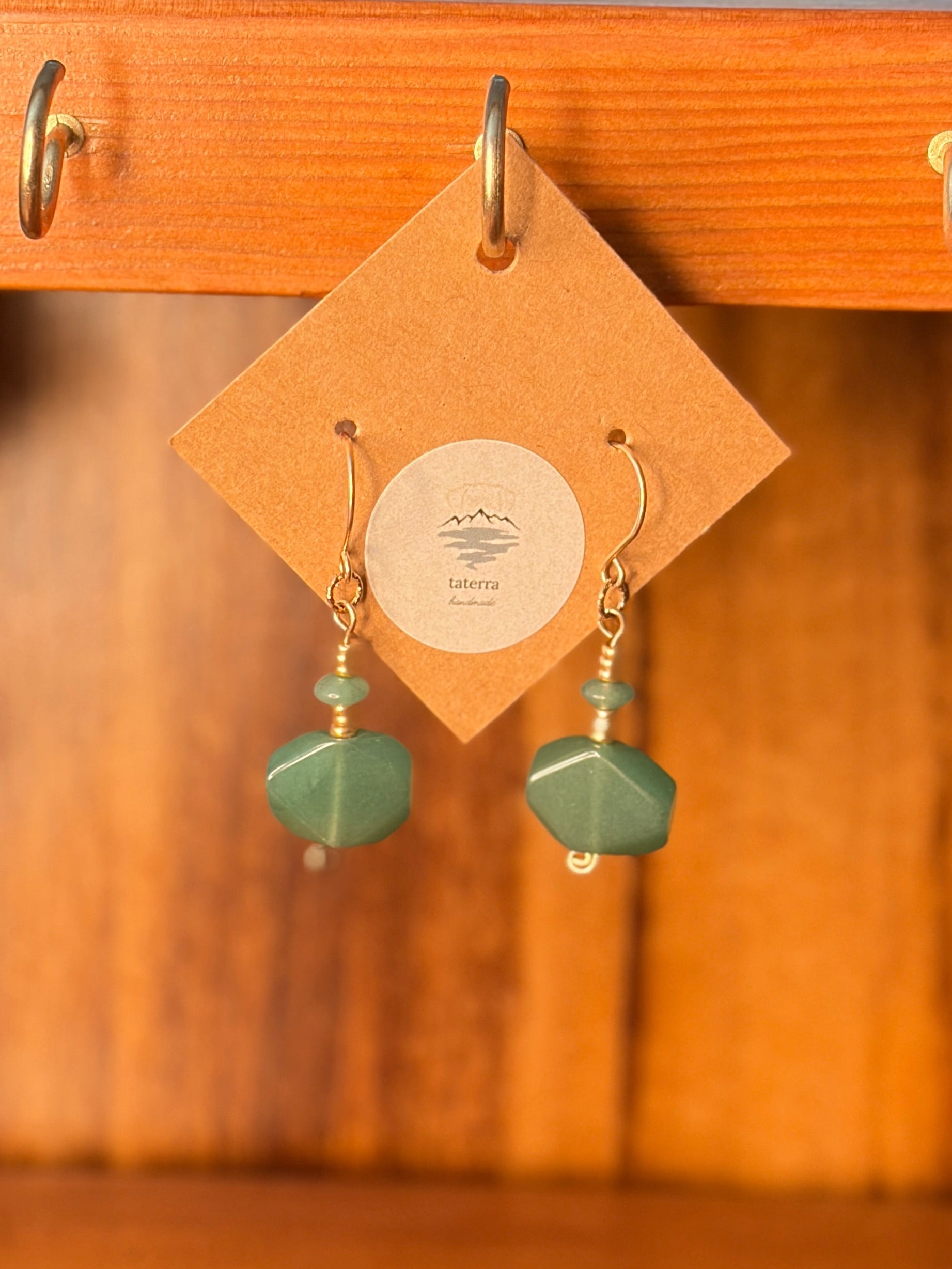 Lucky Scent | Dangle Earrings | Green Aventurine | 14k Gold-Filled