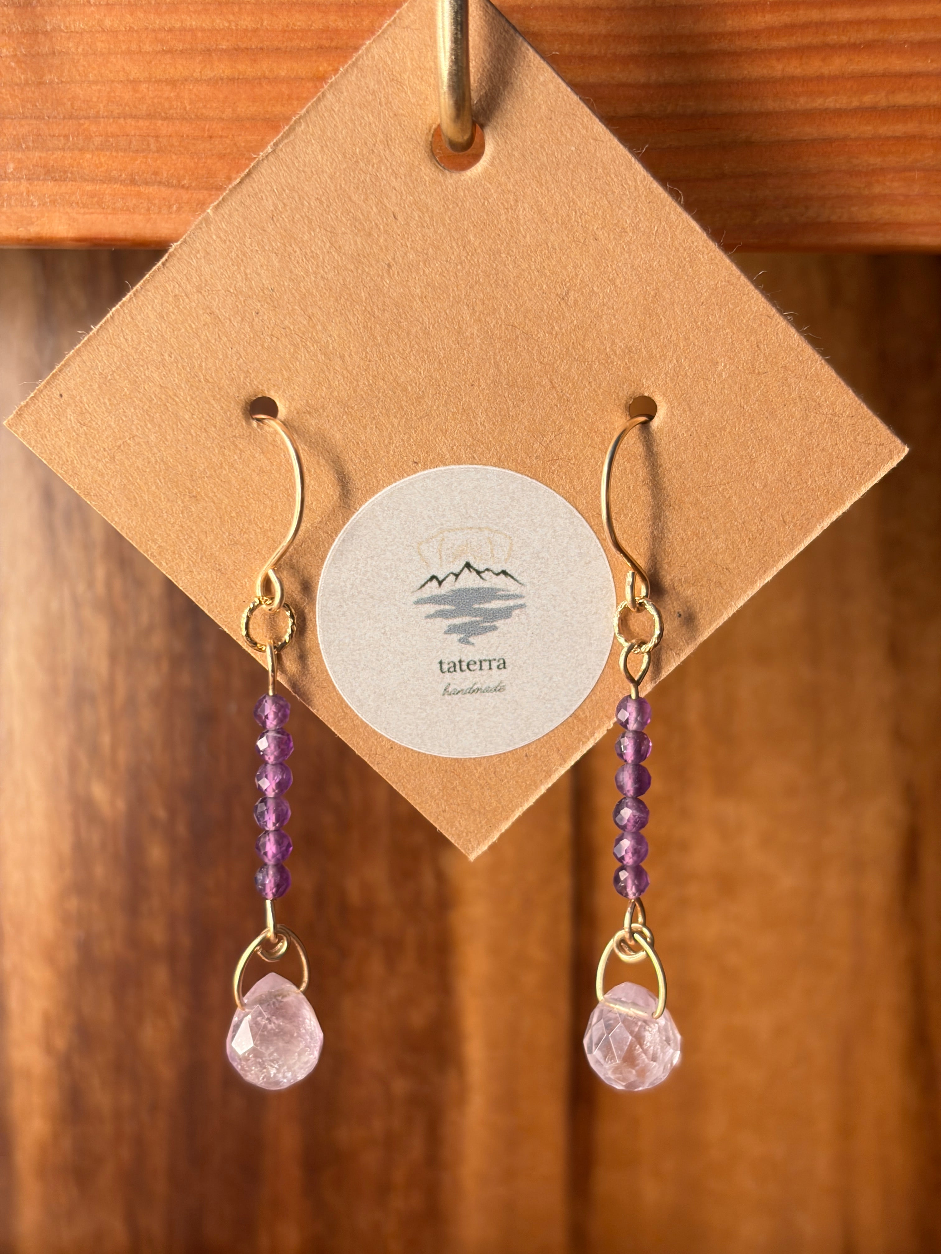 Lavender Dream | Dangle Earrings | Amethyst | 14k Gold-Filled