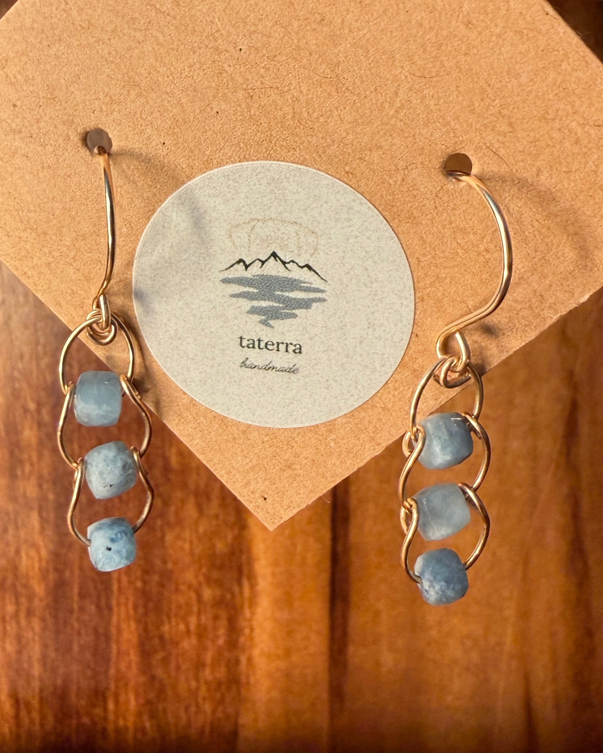 Coastal Inlet | Dangle Earrings | Aquamarine | 14k Gold-Filled