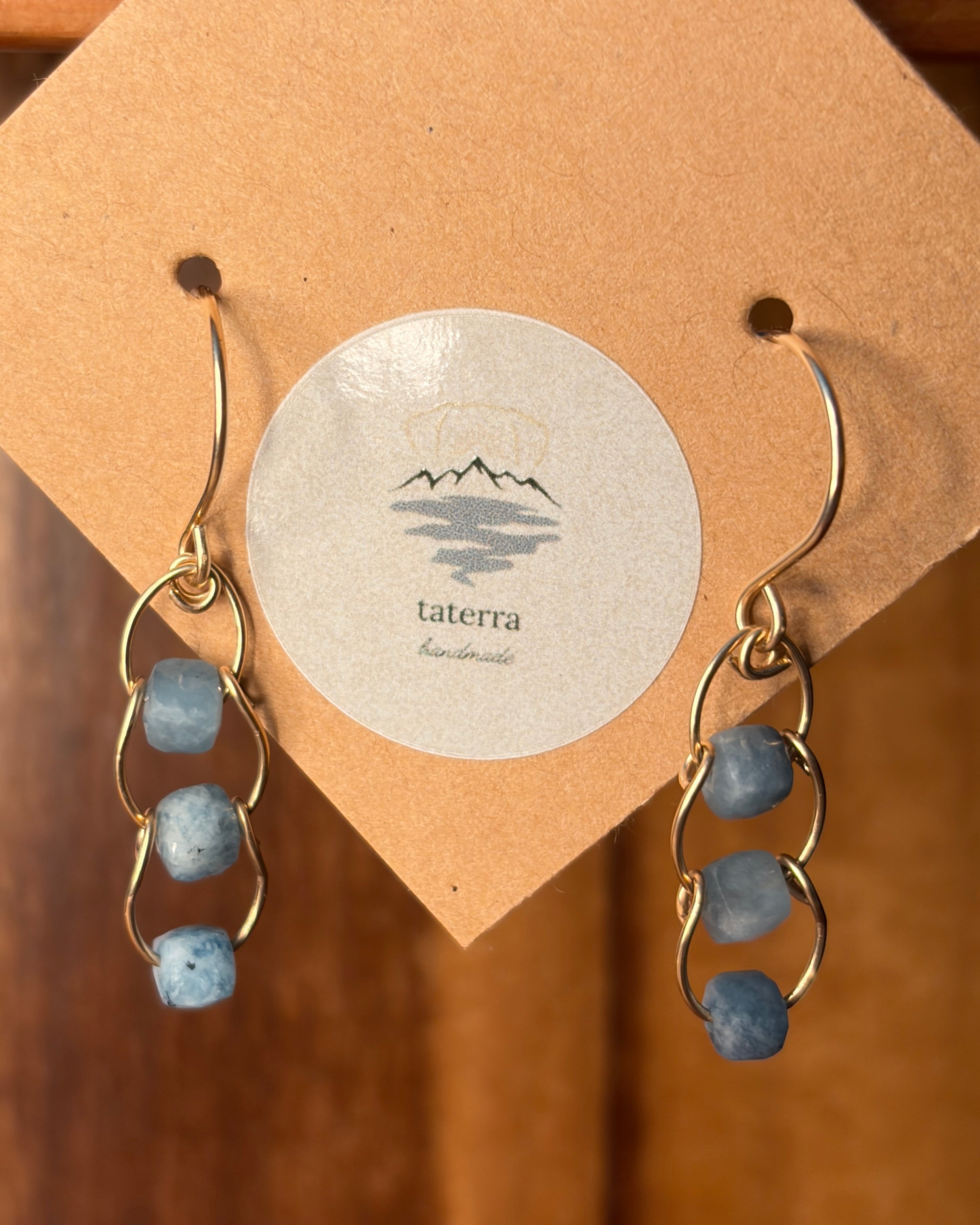 Coastal Inlet | Dangle Earrings | Aquamarine | 14k Gold-Filled