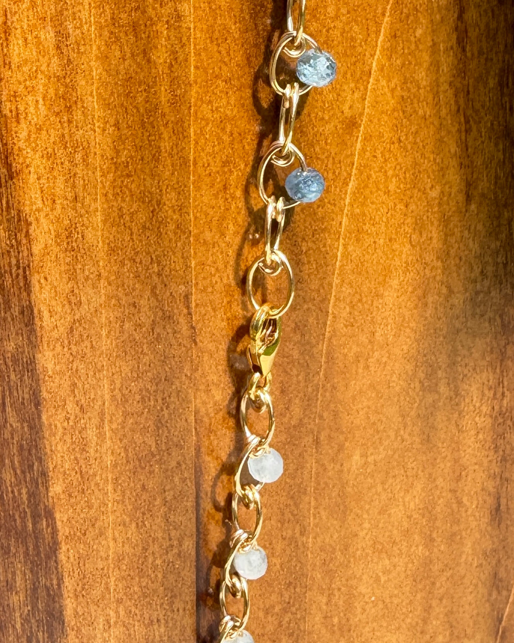 Balance | Handmade Chain Necklace | Aquamarine | 14k Gold-Filled
