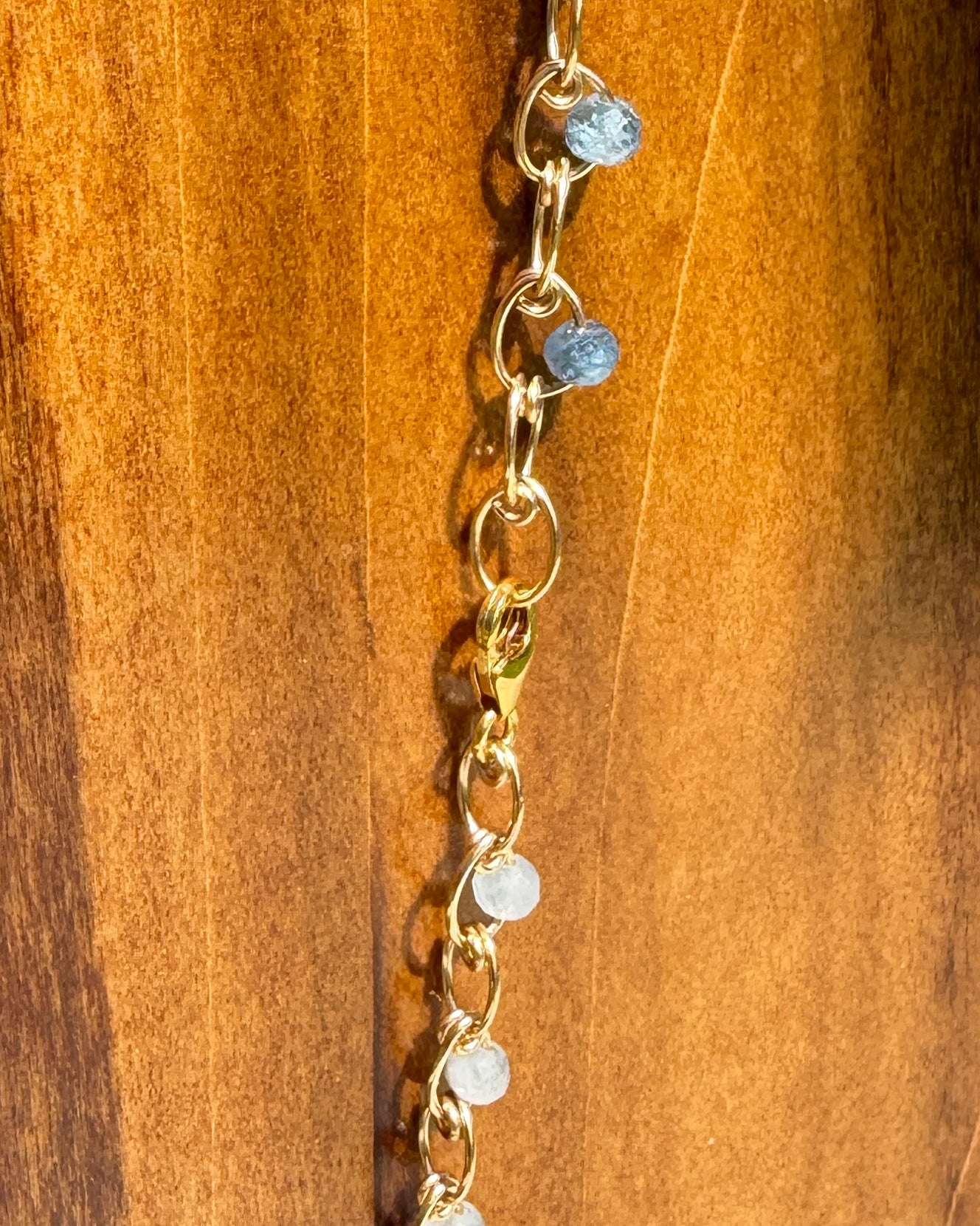 Balance | Handmade Chain Necklace | Aquamarine | 14k Gold-Filled