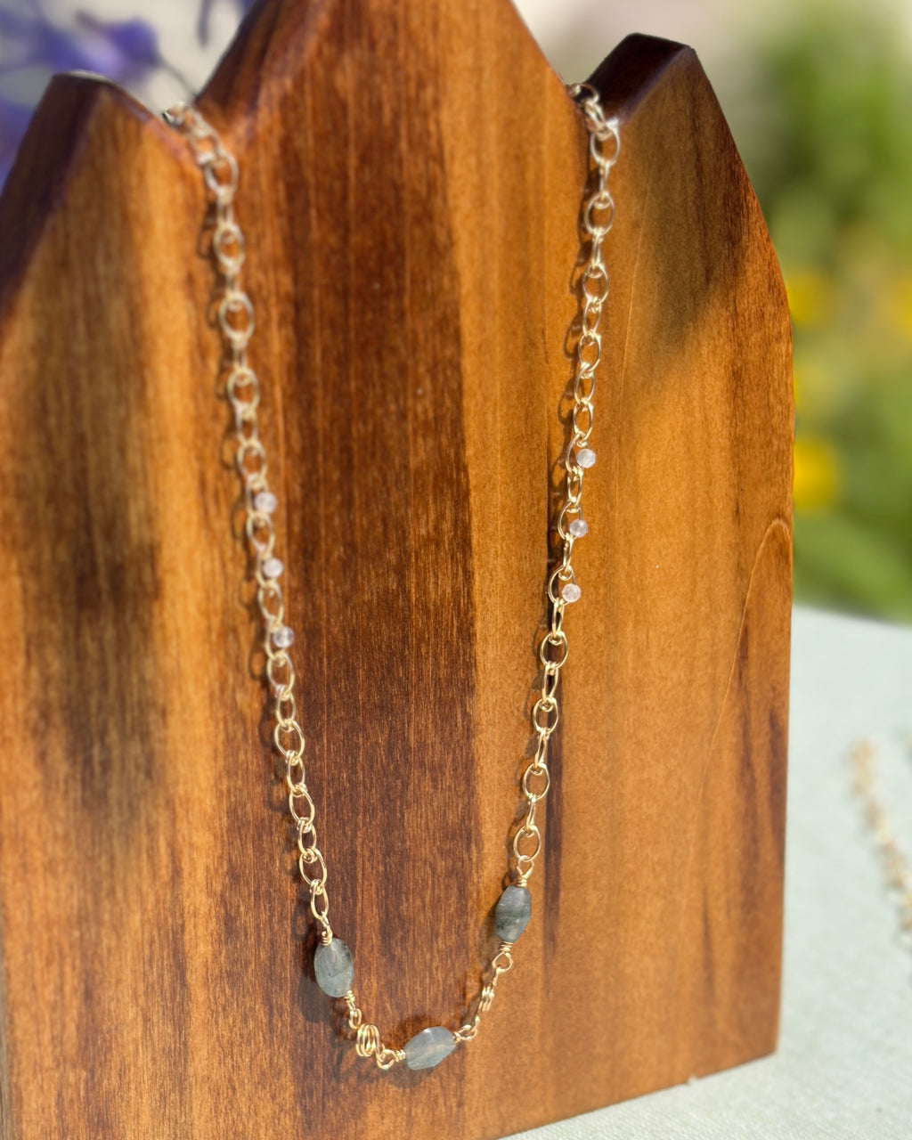 Transformation | Handmade Chain Necklace | Labradorite | 14k Gold-Filled