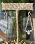 Amazon Rain | Chain Drop Earrings | Brazil Amazonite | Sterling Silver