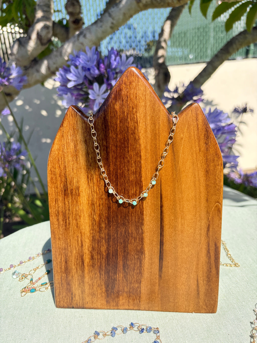 Clarity | Handmade Chain Necklace | Brazil Amazonite | 14k Gold-Filled
