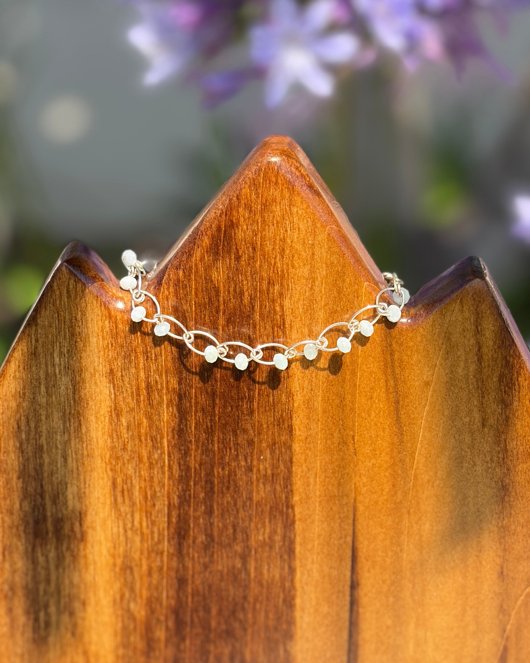 Frosty River | Handmade Chain Bracelet | Jade | Sterling Silver