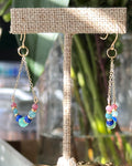 Anchors Away | Dangle Chain Earrings | Emerald, Lapis, Ruby, Apatite | 14k Gold-Filled