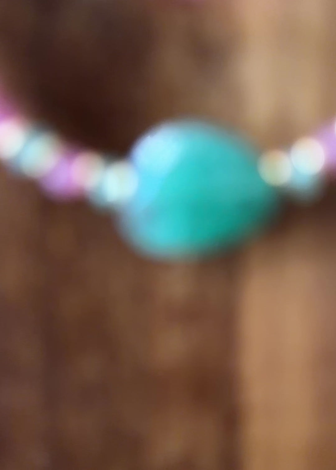 Gemini Moon | Beaded Gemstone Bracelet | Pink Tourmaline & Green Strawberry Quartz | 14k Gold-Filled