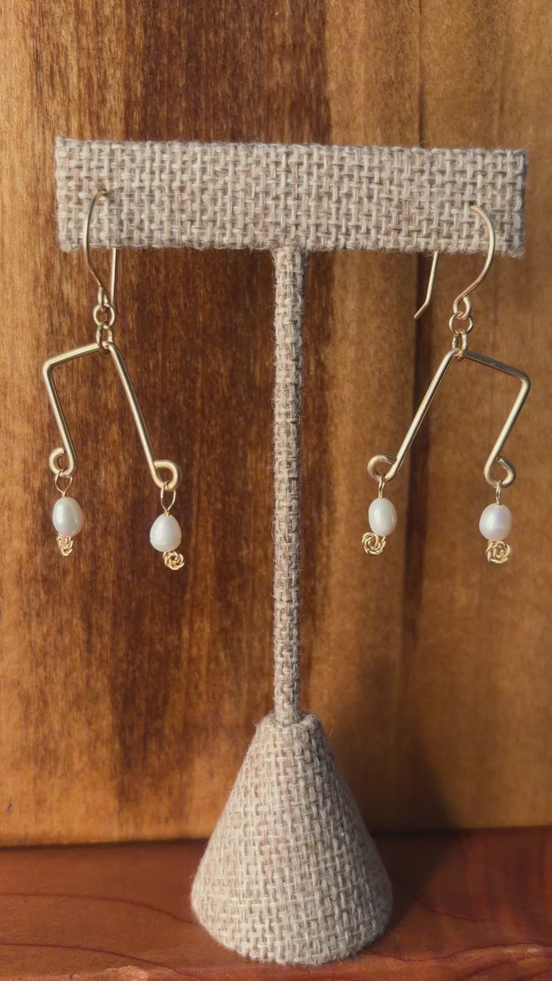 Love Notes | Dangle Earrings | Freshwater Pearls | 14k Gold-Filled